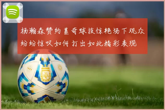 杨瀚森赞约基奇球技惊艳场下观众纷纷惊叹如何打出如此精彩表现